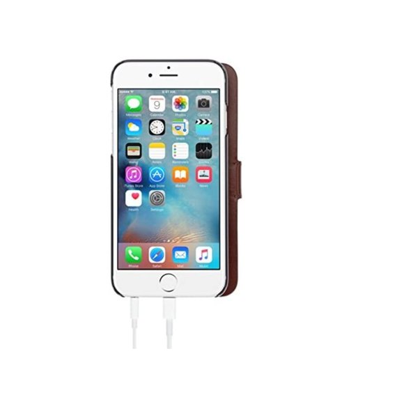 Handcrafted Genuine Leather iPhone 6 Plus Case - Picture 4 of 6